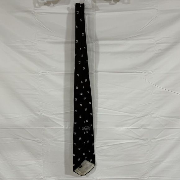 Alessandro Originals Neck Tie Geometric Pattern Brown Vintage - Picture 11 of 13